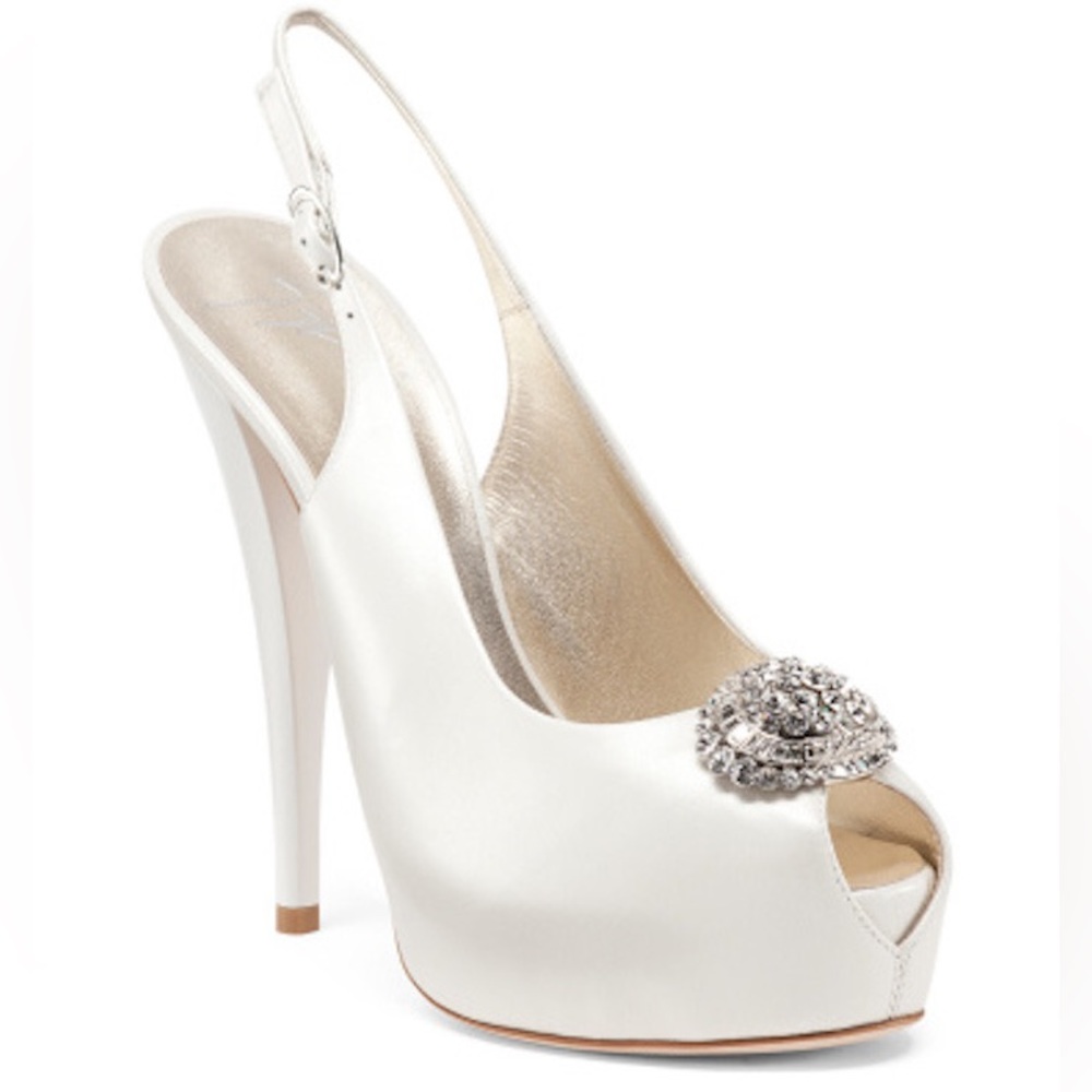 Giuseppe Zanotti SS2012 Monro 105 Swarovski Crystal Bridal Platform Heels